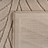 NOVA1203BEIGE 08 Rücken — Buitenkleed - Nova Palmbladeren Beige