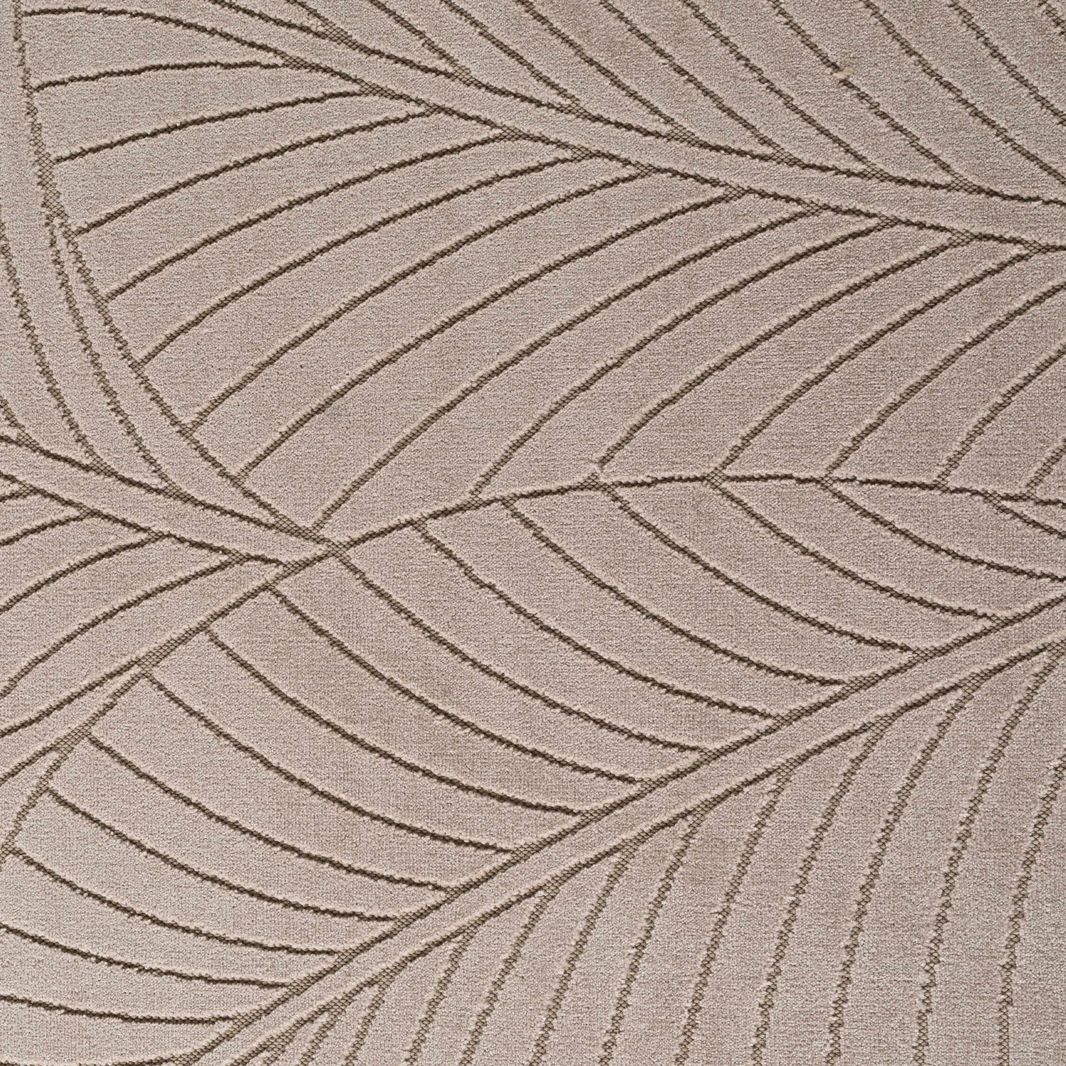 NOVA1203BEIGE 06 Swatch — Buitenkleed - Nova Palmbladeren Beige