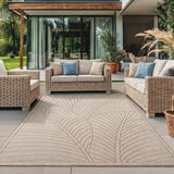 NOVA1203BEIGE 02 Main — Buitenkleed - Nova Palmbladeren Beige