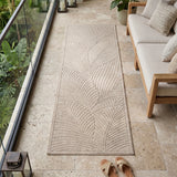 NOVA1203BEIGE 03 Main-G.Läufer — Buitenkleed - Nova Palmbladeren Beige