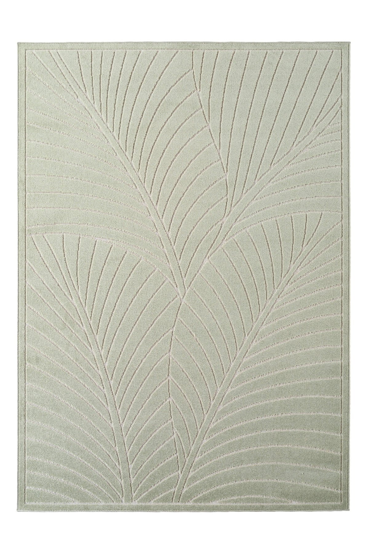 NOVA1203GREEN 01 Front — Buitenkleed - Nova Palmbladeren Groen