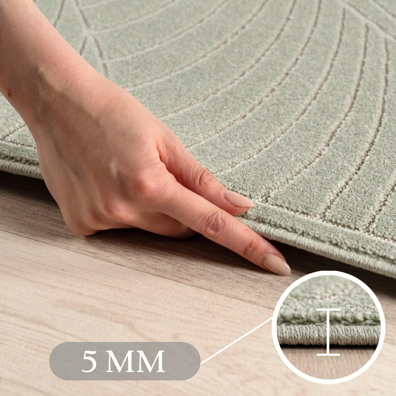 NOVA1203GREEN 05 Hoch — Buitenkleed - Nova Palmbladeren Groen