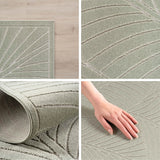 NOVA1203GREEN 07 Details — Buitenkleed - Nova Palmbladeren Groen