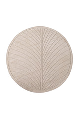 NOVA1204BEIGE-R 01 Front-Rund — Rond Buitenkleed - Nova Lijnen Beige