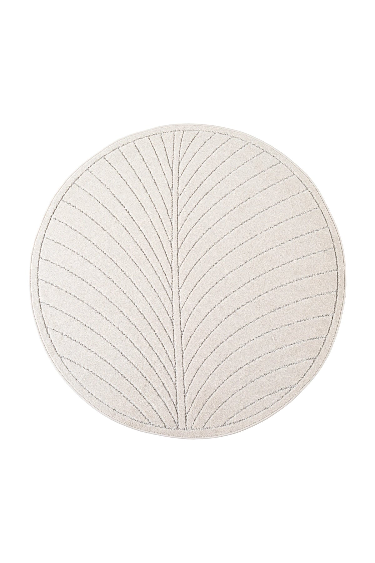 Rond Buitenkleed - Nova Palmblad Crème