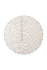 NOVA1204CREAM-R 01 Front-Rund — Rond Buitenkleed - Nova Lijnen Crème