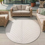 NOVA1204CREAM-R 02 Main-Rund — Rond Buitenkleed - Nova Lijnen Crème