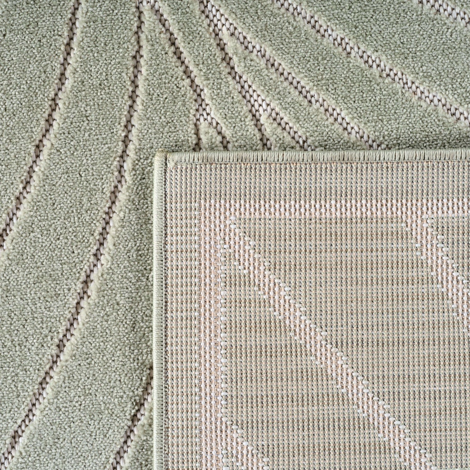 NOVA1204GREEN 08 Rücken — Buitenkleed - Nova Lijnen Groen