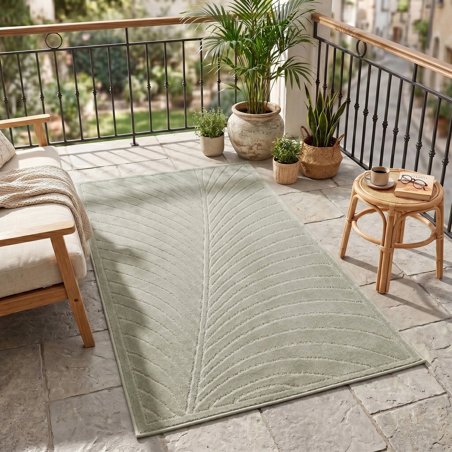NOVA1204GREEN 04 K.Läufer — Buitenkleed - Nova Lijnen Groen