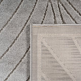 NOVA1204SILVER-R 06 Rücken — Rond Buitenkleed - Nova Lijnen Zilver