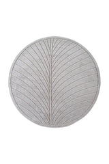 NOVA1204SILVER-R 01 Front-Rund — Rond Buitenkleed - Nova Lijnen Zilver