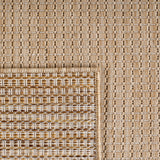 MIRA1450BEIGE-R 06 Rücken — Rond Buitenkleed - Mira Raster Beige