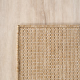 MIRA1450BEIGE-R 05 Detail — Rond Buitenkleed - Mira Raster Beige