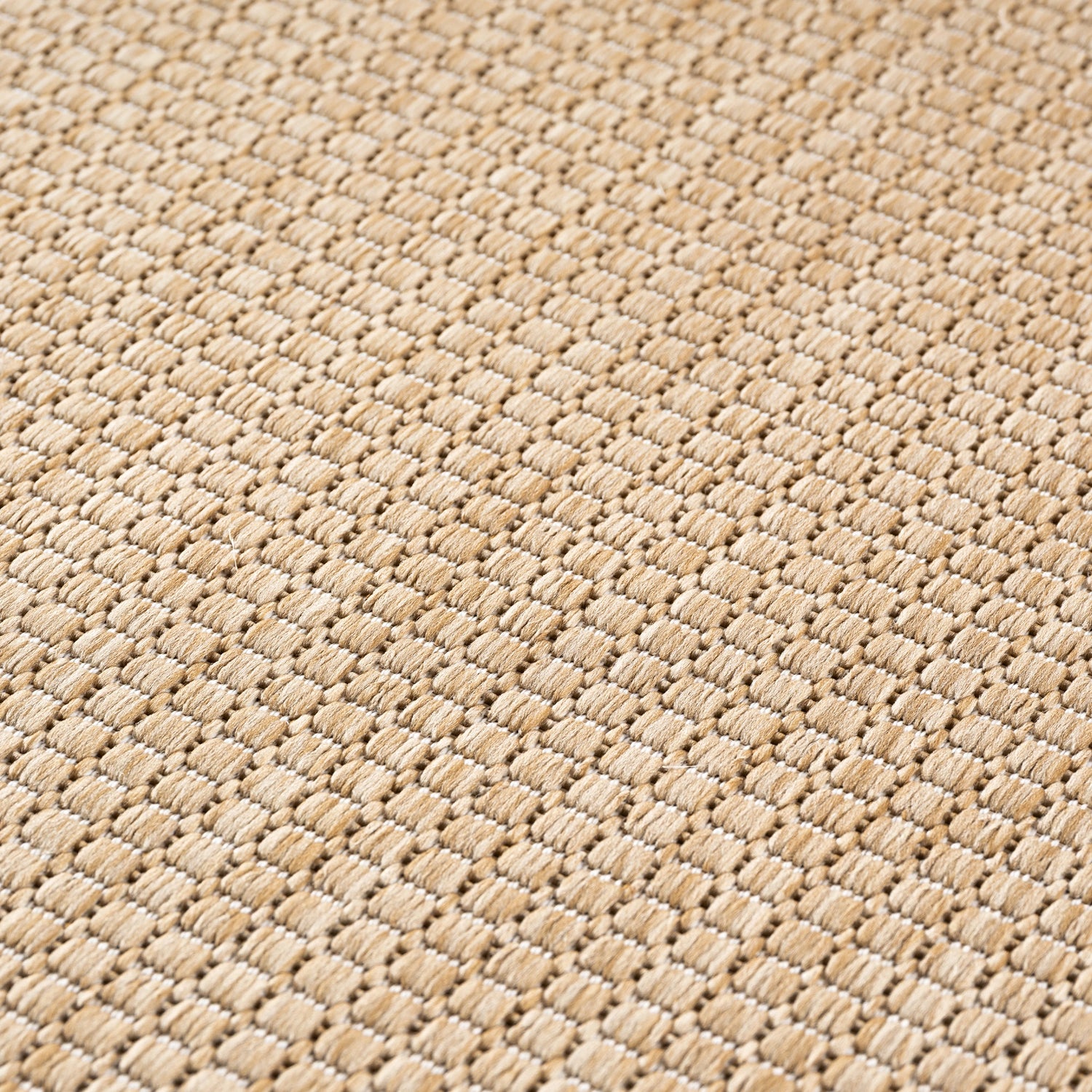 MIRA1450BEIGE-R 04 Swatch — Rond Buitenkleed - Mira Raster Beige