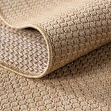 MIRA1450BEIGE-R 03 Detail — Rond Buitenkleed - Mira Raster Beige
