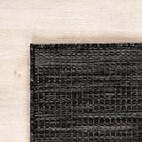 MIRA1450BLACK-R 05 Detail — Rond Buitenkleed - Mira Raster Zwart