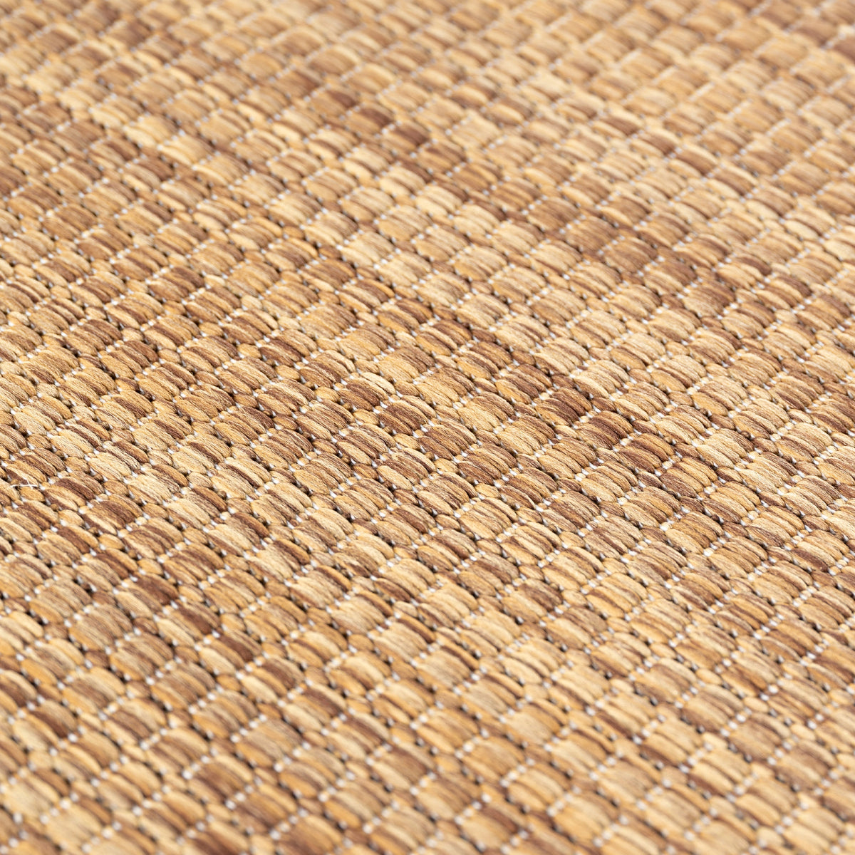 MIRA1450BROWN-R 04 Swatch — Rond Buitenkleed - Mira Raster Bruin