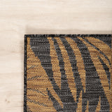 MIRA1451BLACK 09 Detail — Buitenkleed - Mira Bladeren Zwart