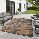 MIRA1451BLACK 02 Main — Buitenkleed - Mira Bladeren Zwart