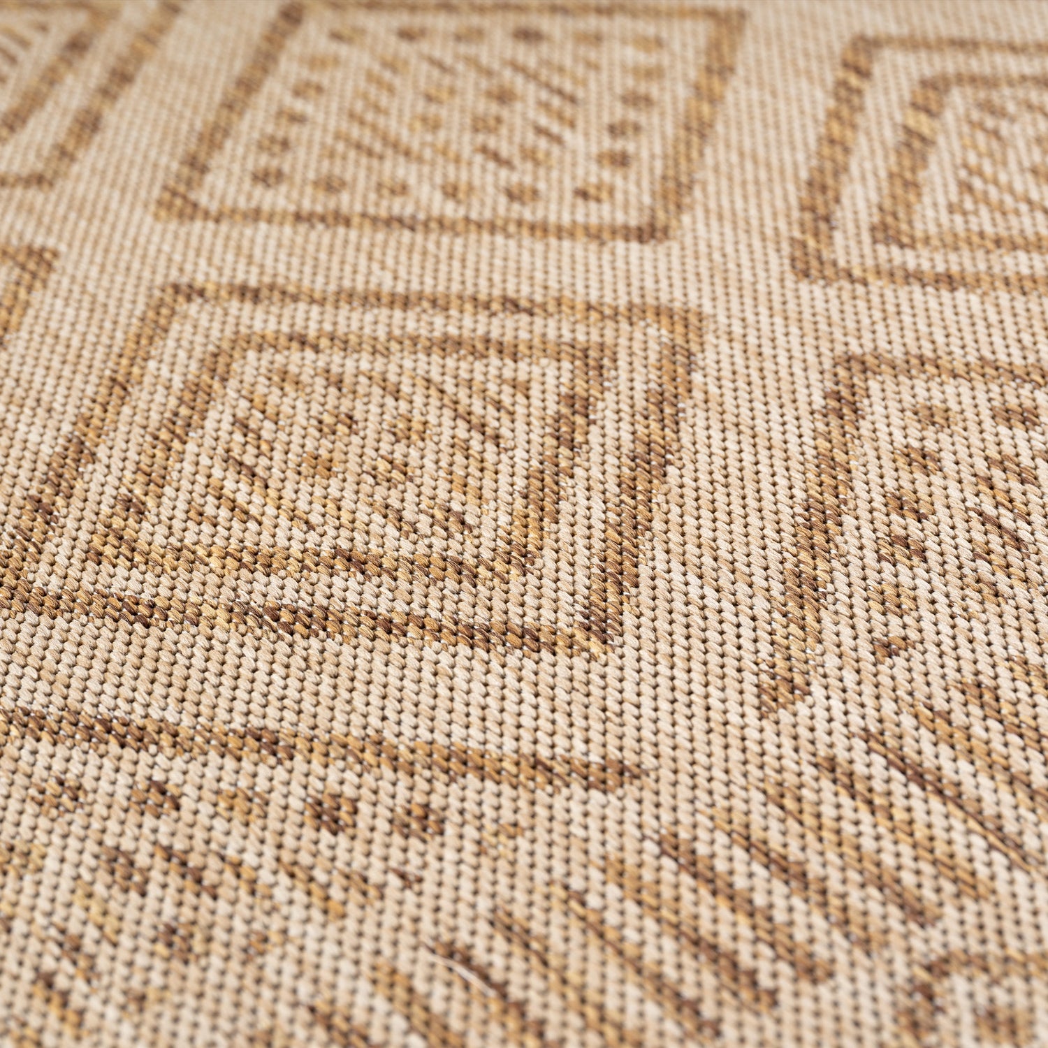 MIRA1452BEIGE-R 04 Swatch — Rond Buitenkleed - Mira Ruiten Beige