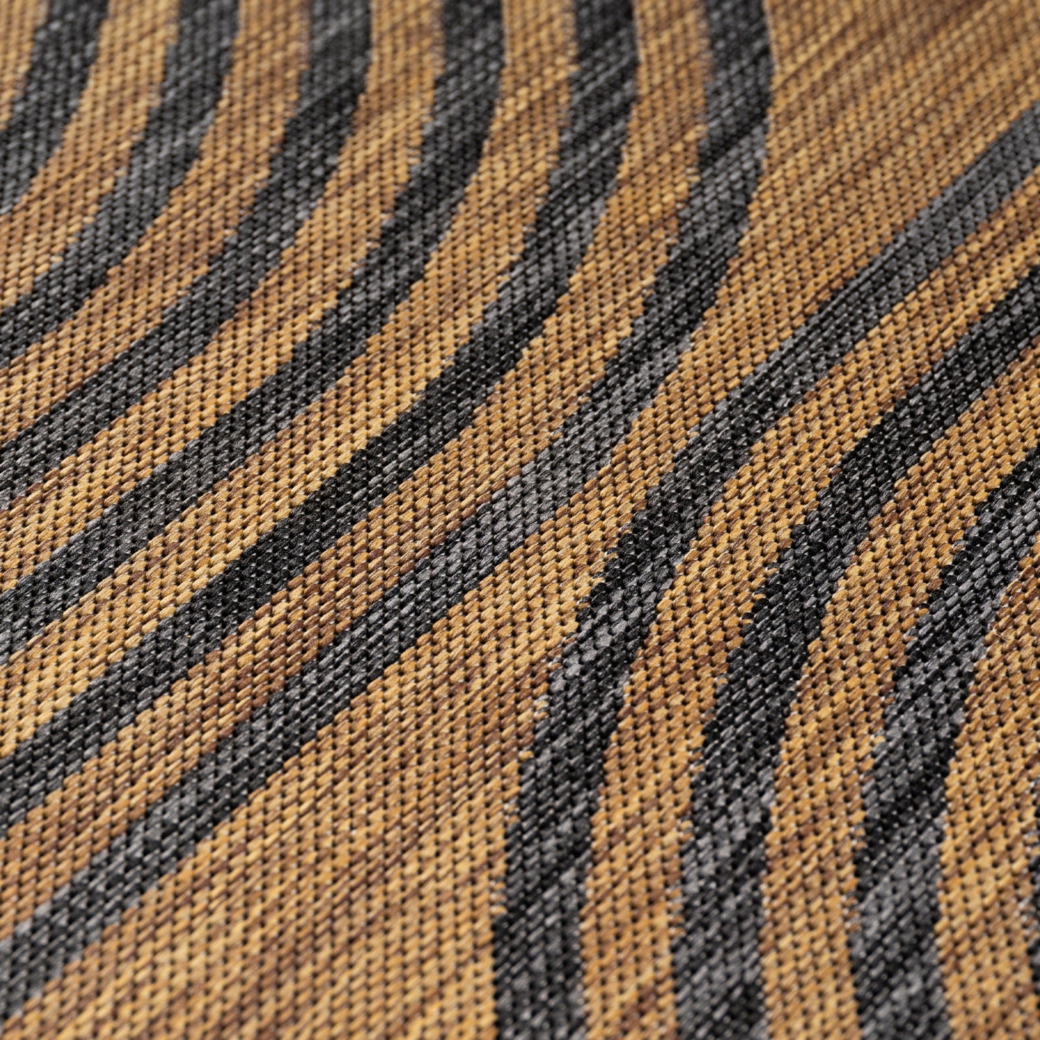 MIRA1453BLACK-R 04 Swatch — Rond Buitenkleed - Mira Bogen Zwart