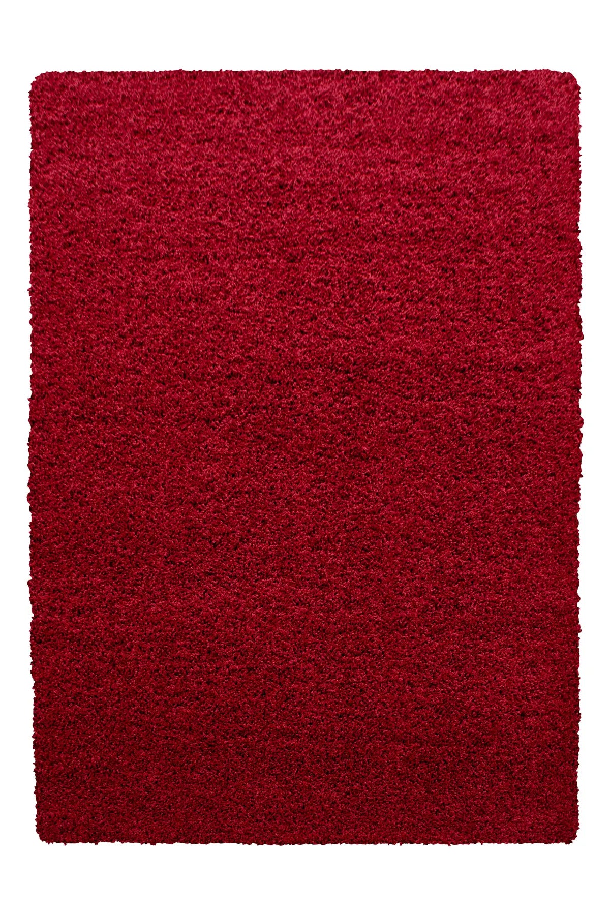 Hoogpolig Vloerkleed - Shaggy Life Uni Rood