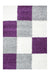 Hoogpolig Vloerkleed - Shaggy Life Blokken Lila