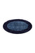 Rond Hoogpolig Vloerkleed - Shaggy Life Framed Navy
