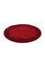 Rond Hoogpolig Vloerkleed - Shaggy Life Framed Rood
