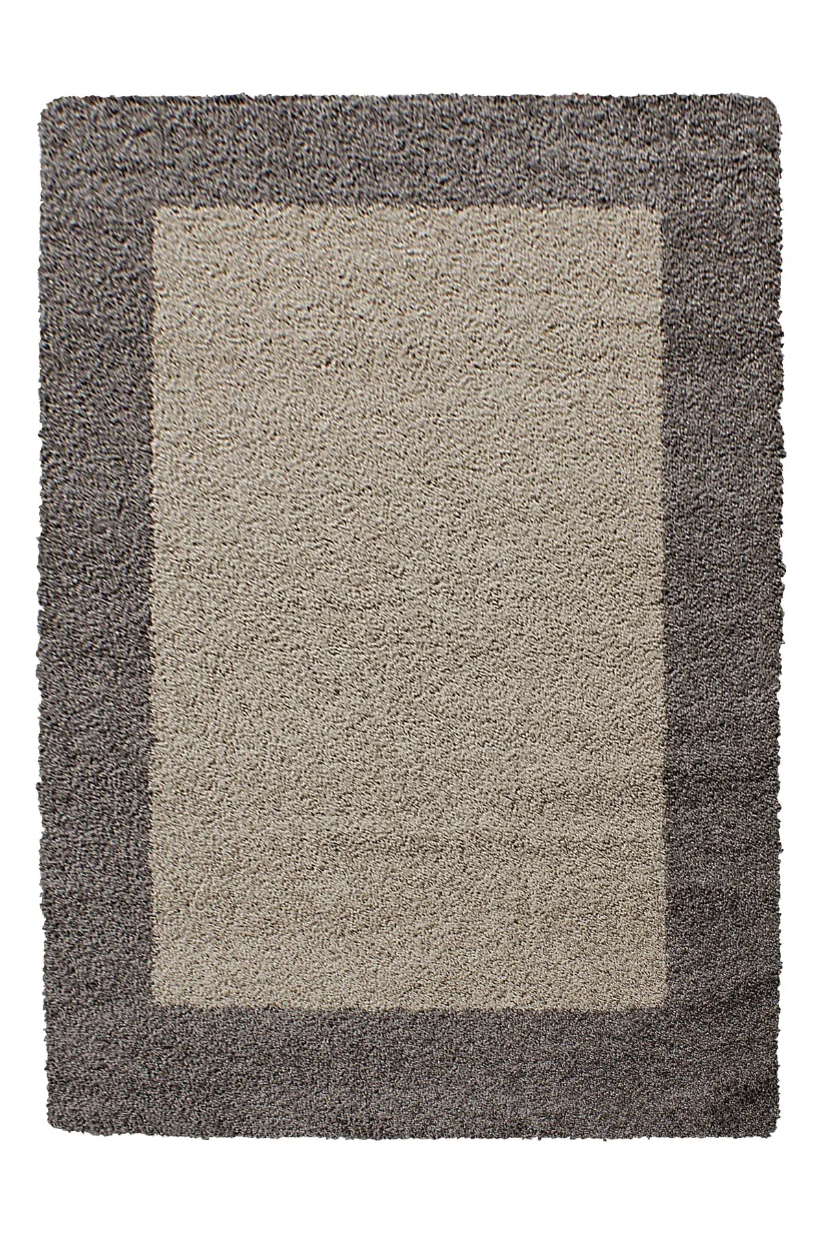 Hoogpolig Vloerkleed - Shaggy Life Kader Taupe