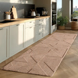 Wasbaar Vloerkleed - Pompei Geometrisch Beige