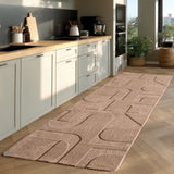 Wasbaar Vloerkleed - Pompei Abstract Beige