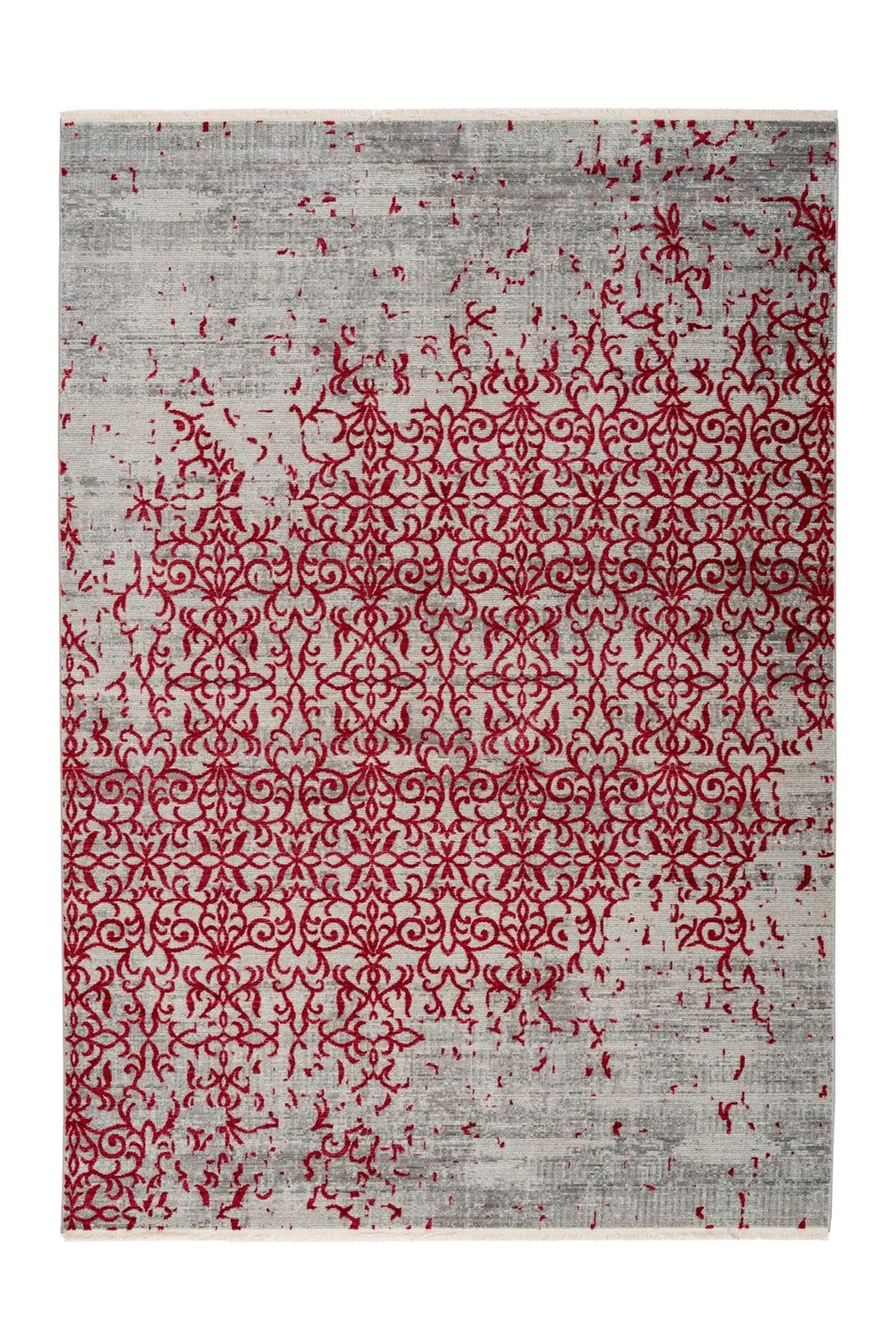 Laagpolig Vloerkleed - Baroque Ornamenteel Rood