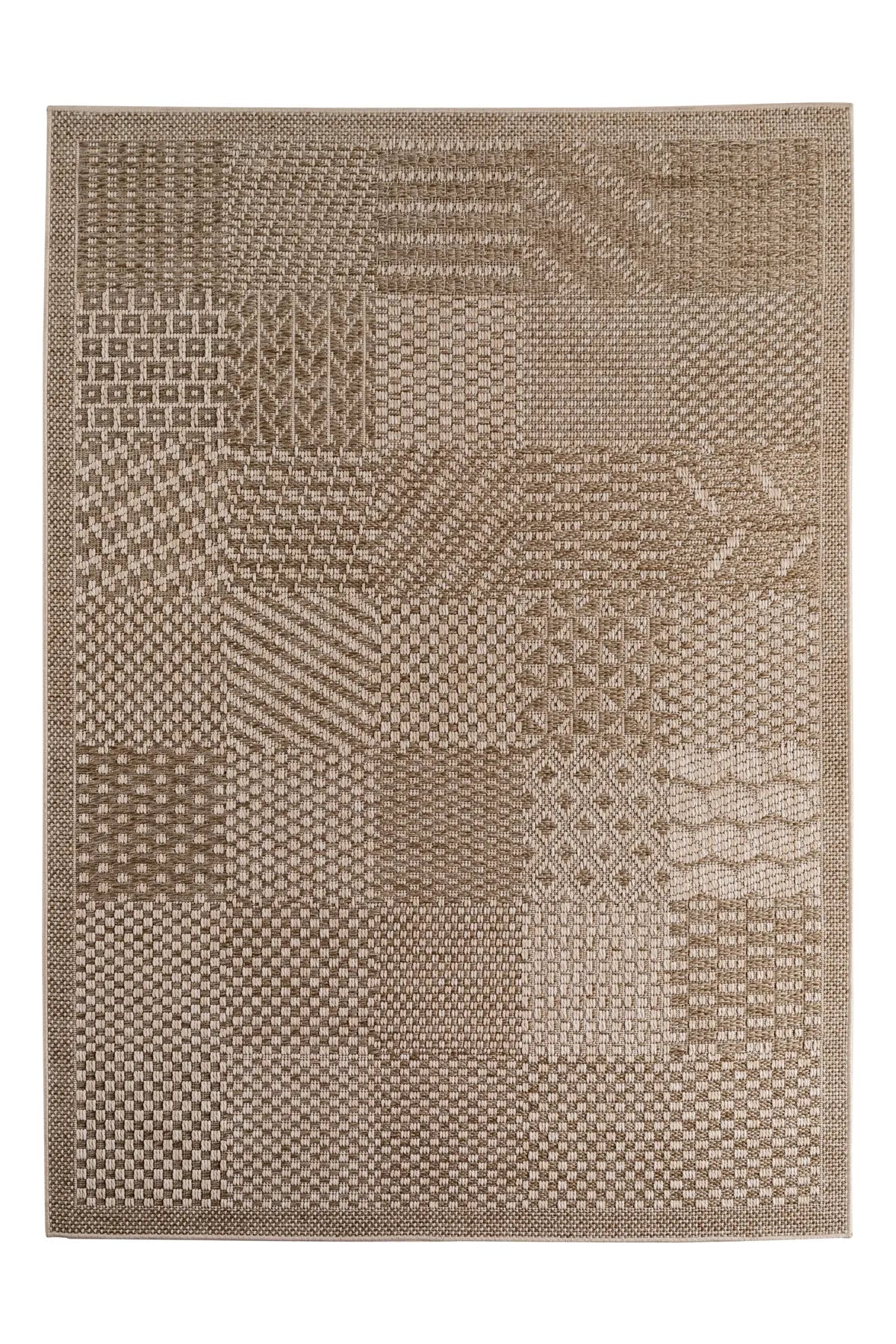 Sisal Vloerkleed - Ibiza Blokken Beige