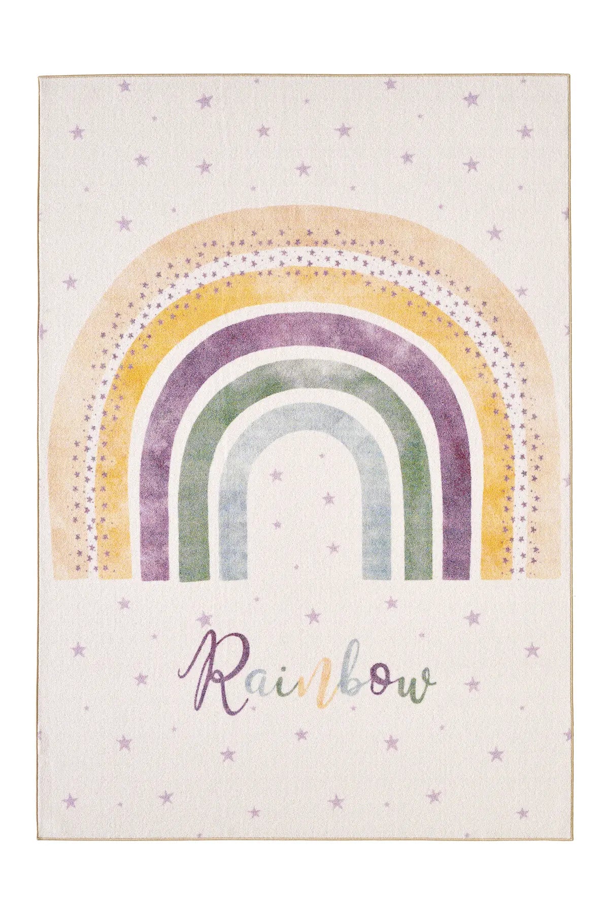 Kindervloerkleed - Play Regenboog Crème
