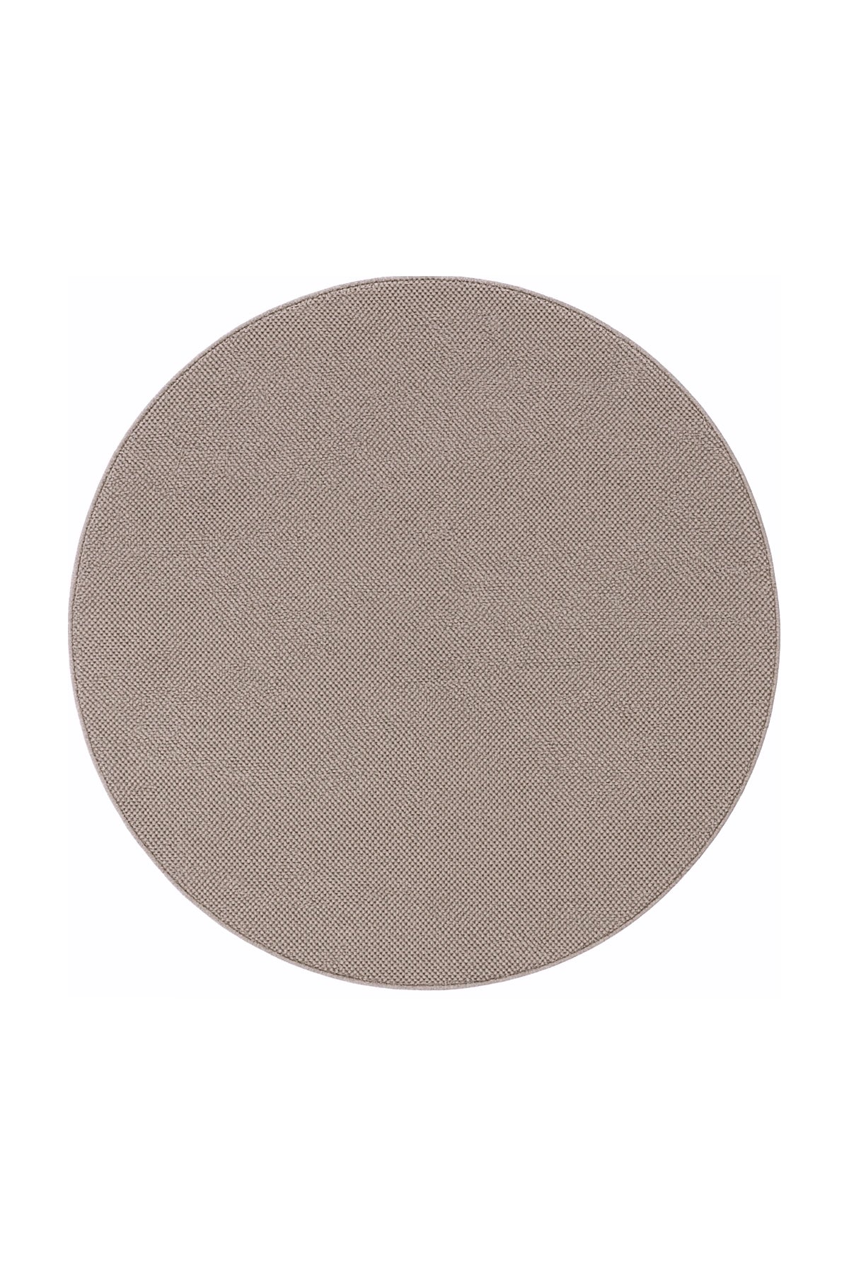 Rond Effen Vloerkleed - Helix Ribbels Beige