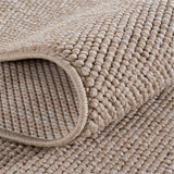 HELIX2200BEIGE 04 Detail — Effen Vloerkleed - Helix Ribbels Beige