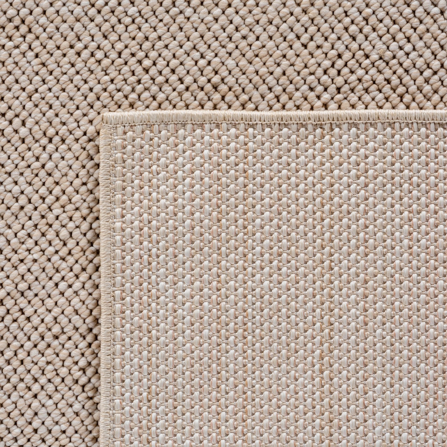 HELIX2200BEIGE 07 Back — Effen Vloerkleed - Helix Ribbels Beige