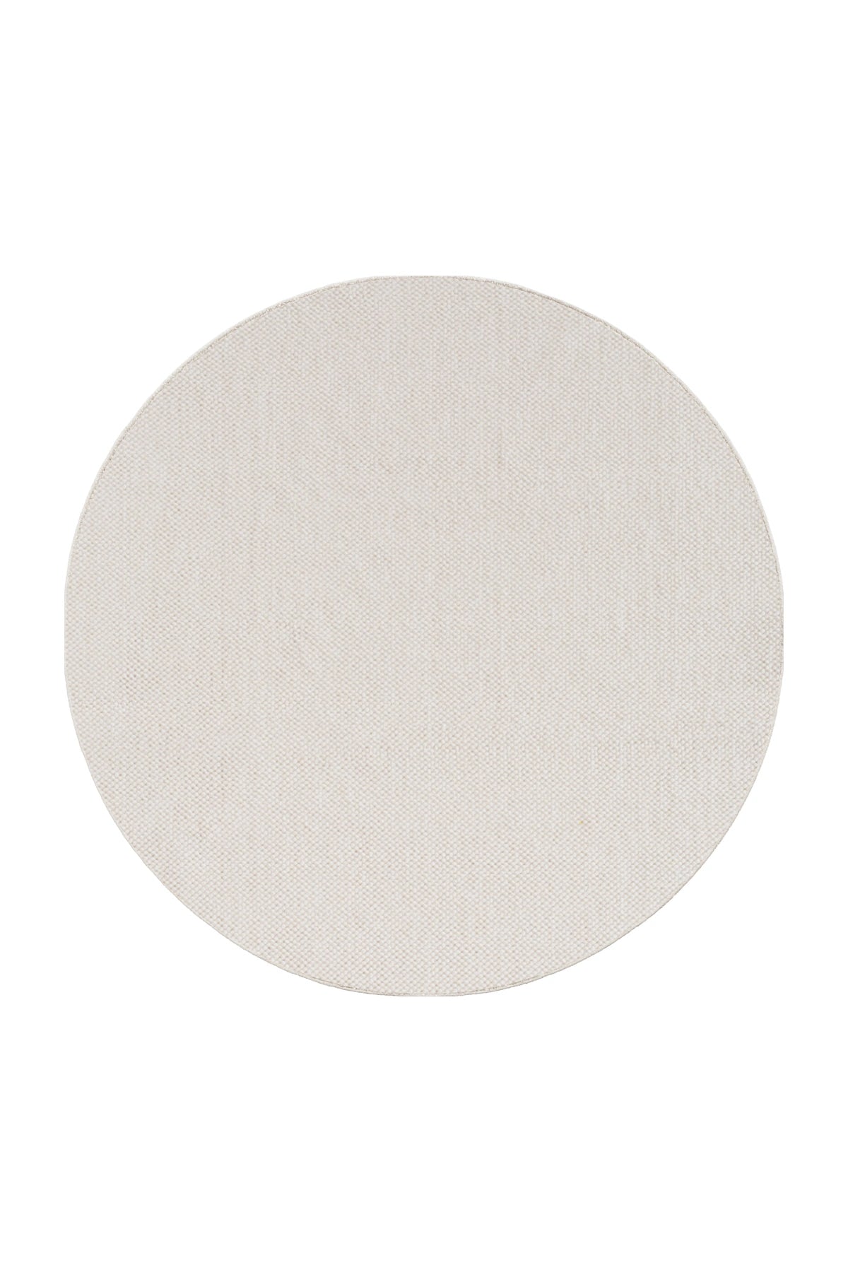 HELIX2200CREAM-R 01 Rund-Front — Rond Effen Vloerkleed - Helix Ribbels Crème