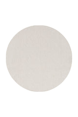 HELIX2200CREAM-R 01 Rund-Front — Rond Effen Vloerkleed - Helix Ribbels Crème
