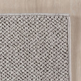 HELIX2200SILVER 06 Ecke — Effen Vloerkleed - Helix Ribbels Zilver