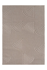 HELIX2201BEIGE 01 Front — Modern Vloerkleed - Helix Bogen Beige