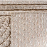 HELIX2201BEIGE-R 06 Back — Rond Modern Vloerkleed - Helix Bogen Beige