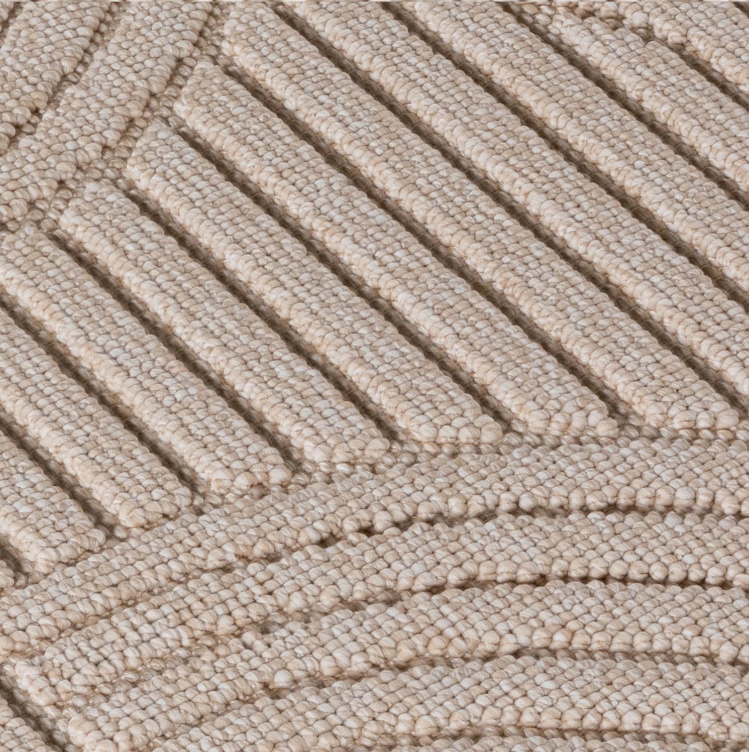 HELIX2201BEIGE-R 04 Swatch — Rond Modern Vloerkleed - Helix Bogen Beige