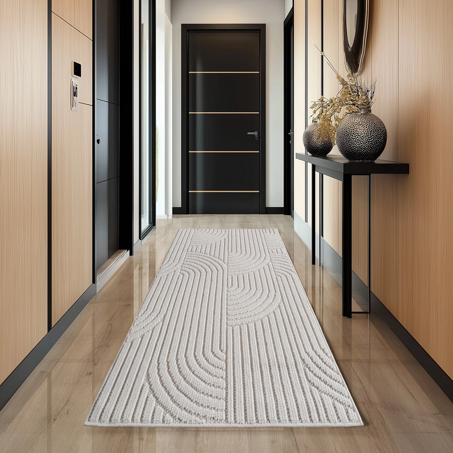 HELIX2201CREAM 03 Läufer — Modern Vloerkleed - Helix Bogen Crème