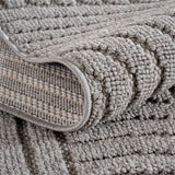 HELIX2201SILVER 04 Detail — Modern Vloerkleed - Helix Bogen Zilver