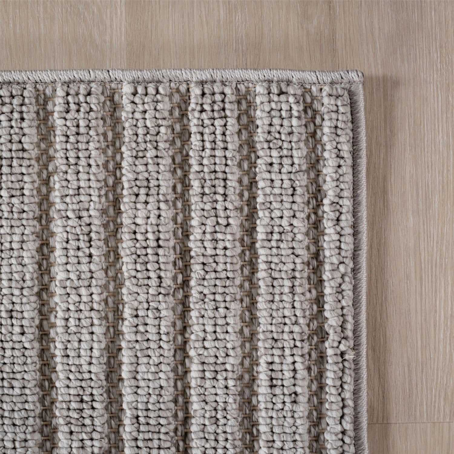 HELIX2201SILVER 06 Ecke — Modern Vloerkleed - Helix Bogen Zilver