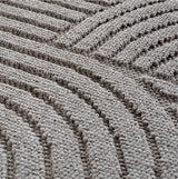 HELIX2201SILVER-R 04 Swatch — Rond Modern Vloerkleed - Helix Bogen Zilver