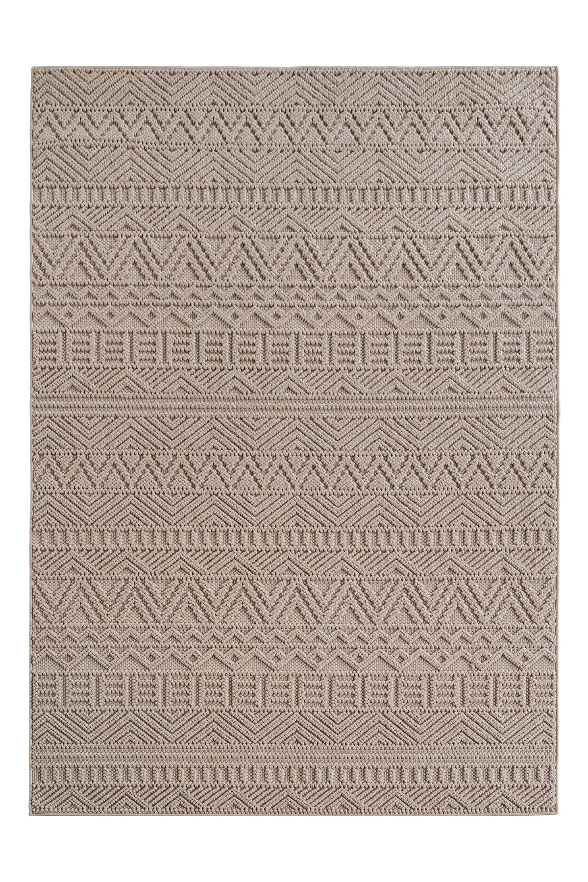 HELIX2202BEIGE 01 Front — Bohemian Vloerkleed - Helix Etnisch Beige