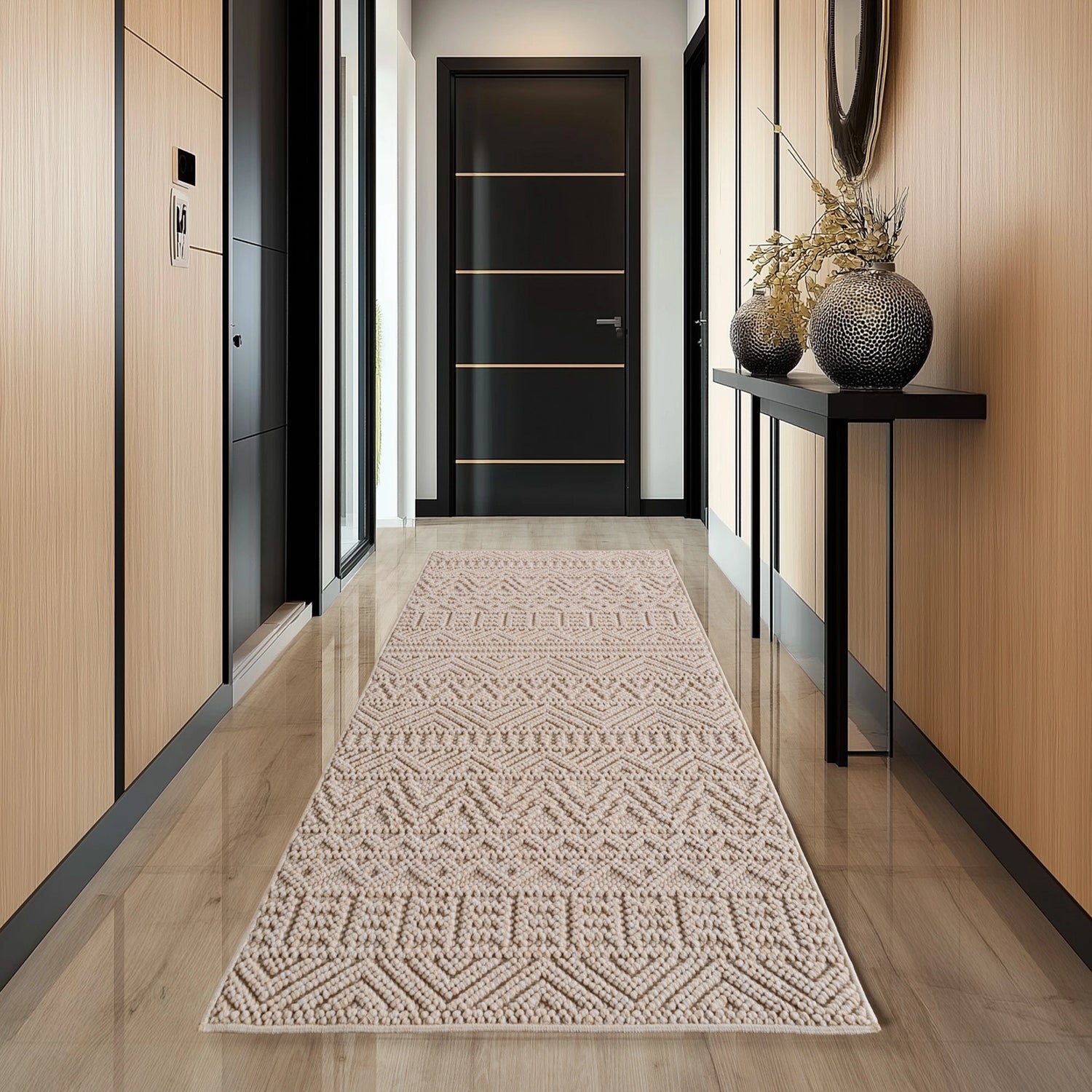 HELIX2202BEIGE 03 Läufer — Bohemian Vloerkleed - Helix Etnisch Beige